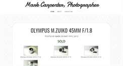 Desktop Screenshot of markcarpenterphotography.com