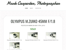 Tablet Screenshot of markcarpenterphotography.com